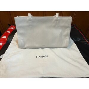 STAND OIL Oblong Women's Bag Purse Cream Korea Vegan Leather